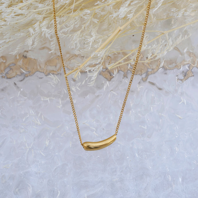 Golden Sea Slug Necklace