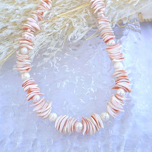 Nu Sunset Shells & Pearls Necklace