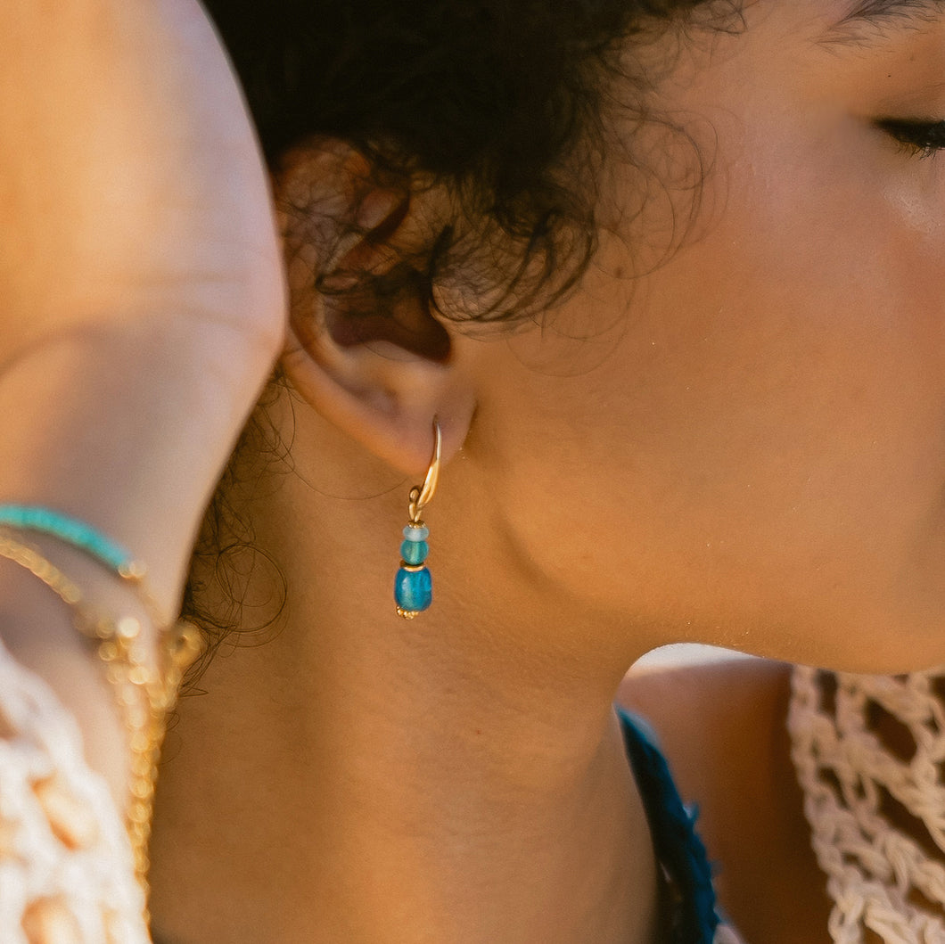 Hermosas Olas Azules Earrings