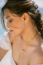 Load image into Gallery viewer, Paradiso Handmade Teardrop Sea Glass Earrings (Lilac)