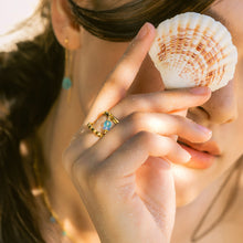 Load image into Gallery viewer, Paradiso Recycled Beach Glass Charm Ring