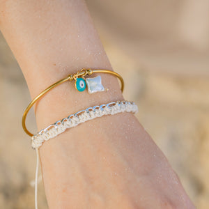 Haliya Evil Eye Charm Bangle