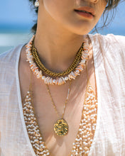 Load image into Gallery viewer, Nu Sunset Shells &amp; Pearls Necklace