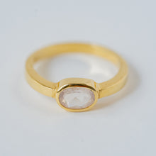 Load image into Gallery viewer, "Maria" Rose Quartz Ring, 14k Solid Gold (1 Piece Only)