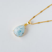 Load image into Gallery viewer, "Wisdom Of The Sea" Larimar Pendant, Set In 14K Solid Gold (1 Piece Only)