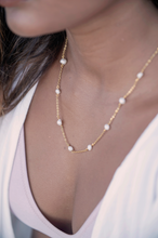 Load image into Gallery viewer, &quot;Ave&quot; Mini Baroque Pearl Necklace (2 Pearl Colors)