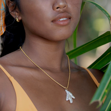 Load image into Gallery viewer, "Marisol" Baroque Pearl Necklace, 18K Gold-Plated Stainless Steel, 18 inch