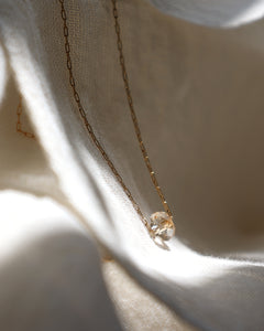 Marikit Faceted Champagne Swarovski Beach-Proof Necklace