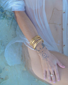 Isla Hammered Sun Bangles