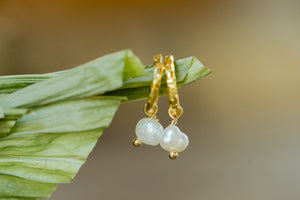 Joie Mini Baroque Pearl Earrings (2 Colors)