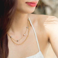 Load image into Gallery viewer, &quot;Ave&quot; Mini Baroque Pearl Necklace (2 Pearl Colors)