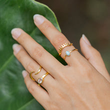 Load image into Gallery viewer, "Maria" Rose Quartz Ring, 14k Solid Gold (1 Piece Only)
